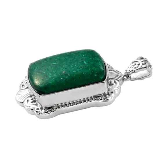 Matrix Malachite Pendant - Picture 4 of 4